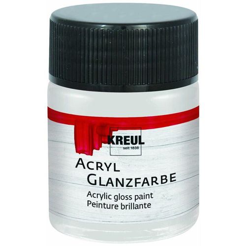 4000798795238 - Acryl Glanzfarbe hellgrau 50 ml Verzierfarbe - Kreul