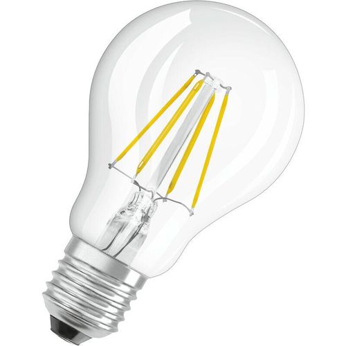 4058075303386 - Filament led Lampe mit E27 Sockel klassiche Birnenform Kaltweiss (4000K) 4W Ersatz für 40W-Glühbirne klar led Filament classic a - Transparent