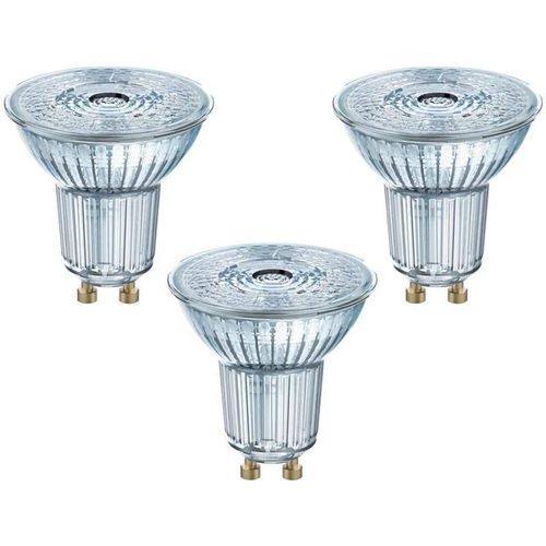 4052899388154 - Set 3 led PAR16 GU10 Glühbirnen mit Reflektor 2700K Warmweiß - Osram