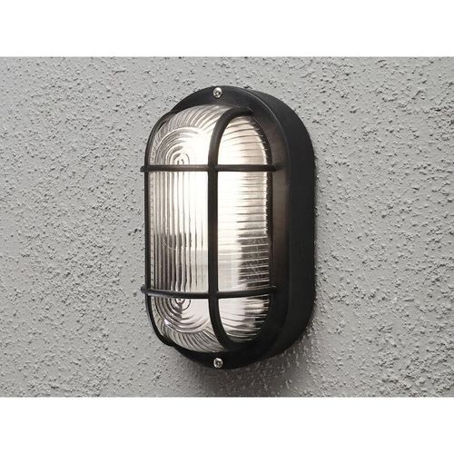 4262382960327 - Meinewunschleuchte - led Kellerleuchte für Wand-& Deckenmontage Schwarz Höhe 20cm