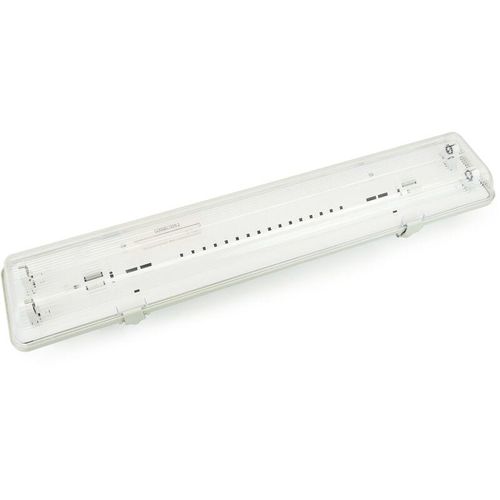 8434852111072 - Bematik - Wasserdichte Abschirmung für LED-Röhre 2 x 600 mm mit zweiseitigem Anschluss IP65 T8 G13 8434852111072 - Bematik - Wasserdichte Abschirmung für LED-Röhre 2 x 600 mm mit zweiseitigem Anschluss IP65 T8 G13