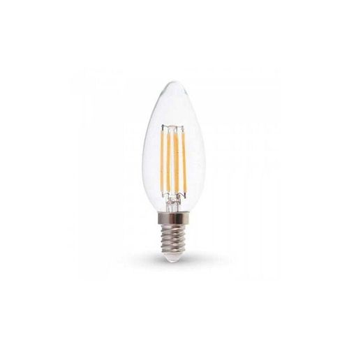 3800157632584 - Vtac - v-tac VT-2127 led birne kerze glühfaden e14 6W neutralweiß 4000K - sku 7424 - Transparent