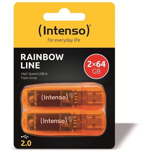 4034303031436 - INTENSO 3502492 - USB-Stick USB 20 64 GB Rainbow-Line 2er Pack