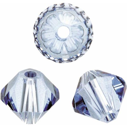 7610877303611 - Glorex Gmbh - Glorex Swarovski Perlen 4 mm 25 Stück hellsafir Schmuckbasteln