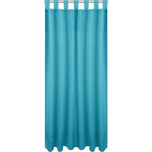 4251028180441 - Bestlivings - Blickdichte Türkise Gardine mit Schlaufen in 140x145 cm ( BxL ) in vielen Größen und Farben - Türkis