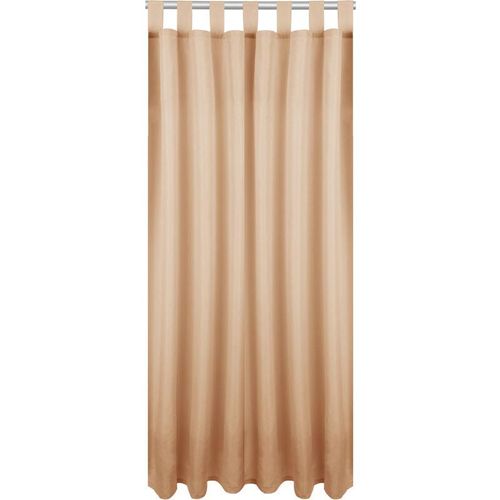 4035179152942 - Bestlivings - Blickdichte Sandgraue Gardine mit Schlaufen in 140x225 cm ( BxL ) in vielen Größen und Farben - Sandgrau