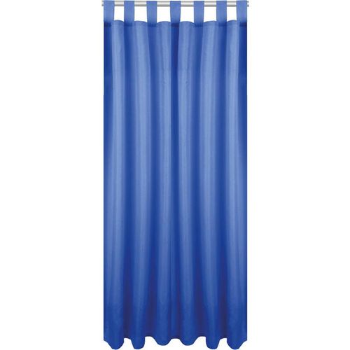 4251028180472 - Bestlivings - Blickdichte Blaue Gardine mit Schlaufen in 140x145 cm ( BxL ) in vielen Größen und Farben - Blau