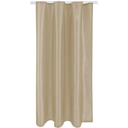 4059222257613 - Bestlivings - Gardine Blickdicht mit Kräuselband ( Taupe hell ) in 140x175cm ( Breite x Höhe ) - Taupe