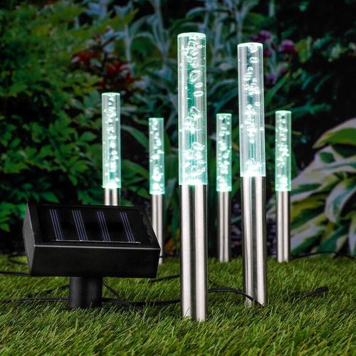 4260700652091 - Spetebo - led Solar Leuchten Bubbles - 6er Set mit Farbwechsel - Garten Lampen Dekoration