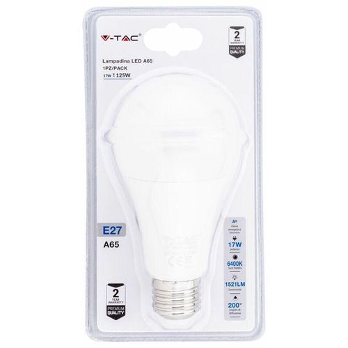 3800157656061 - Vtac - v-tac LED-Lampe E27 17W A65 6400K (Blister 1 Pezzo)