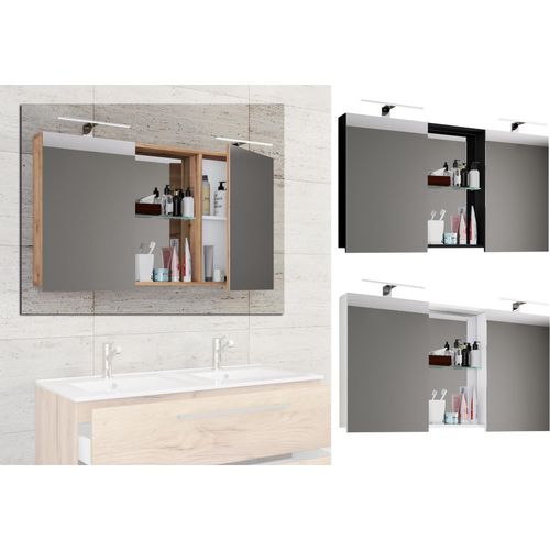 4051814409653 - Badspiegel Badschrank zeitlos Maße ca H 59 x B 112 cm T 12 cm Zwei Drehtüren mit Ablagefächer Spiegelschrank - Budasi Gr 112 weiß B112cm H59cm T12cm Holzwerkstoff Spiegel 4051814409653 - Badspiegel Badschrank zeitlos Maße ca H 59 x B 112 cm T 12 cm Zwei Drehtüren mit Ablagefächer Spiegelschrank - Budasi Gr 112 weiß B112cm H59cm T12cm Holzwerkstoff Spiegel