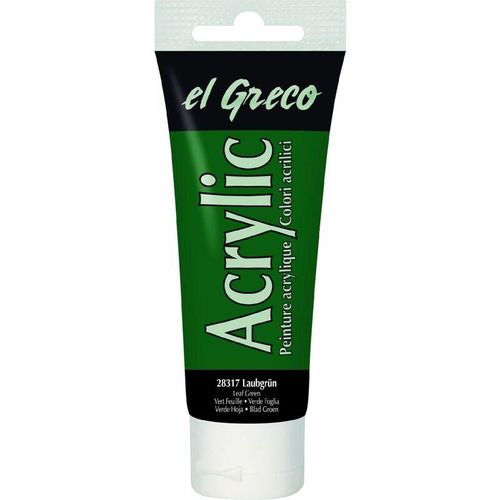 4000798283179 - El Greco Acrylic Tube laubgrün 75 ml Künstlerfarben - Kreul