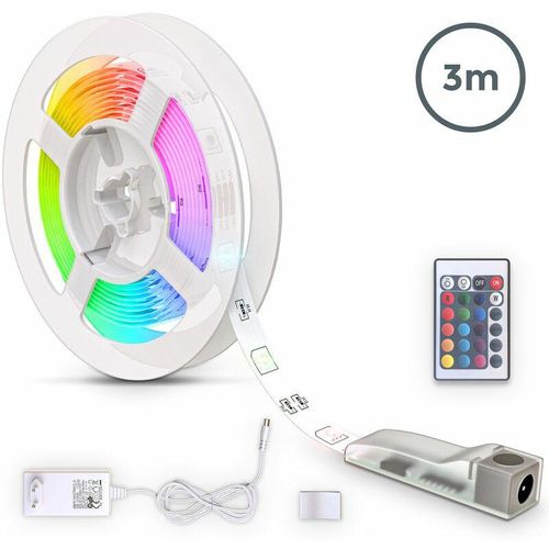 4057722009497 - Bklicht - 2-10m led Band Streifen rgb Stripe Lichtleiste Lichtschlauch Farbwechsel tv  3 Meter - 30