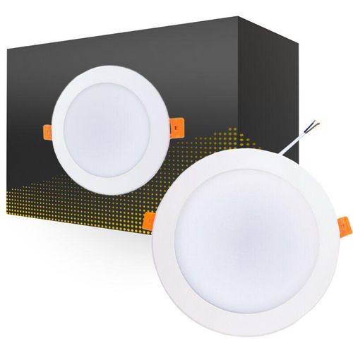 8719157042925 - Sans Marque - led Downlight 18W 1620lm 120D - 840 Kaltweiß Ausschnitt 175mm - Ersatz Für 2x18W