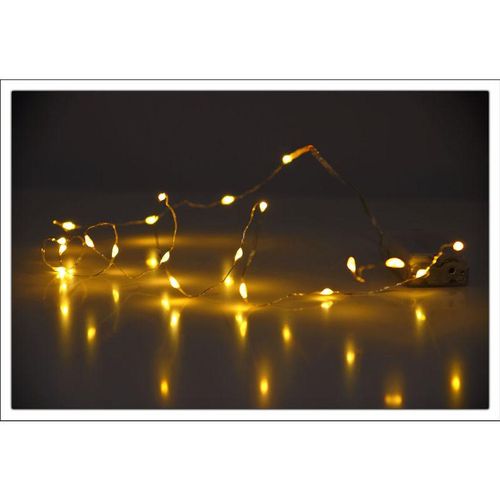 4260273057712 - Spetebo - led Micro Lichterkette - 40 led warmweiß - Draht Lichterkette mit Batteriebetrieb