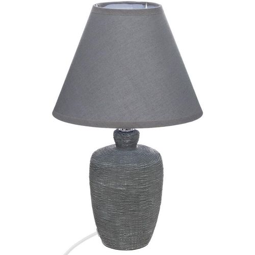 3560234625709 - Atmosphera - Lampe Balvy Keramik H32cm - Grau - Grau