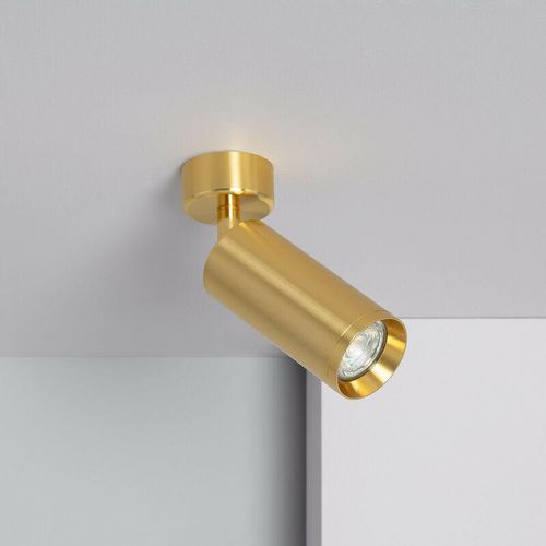 8445044030033 - Ledkia - Strahler-Lampenfassung Aluminium für GU10 Glühbirnen Quartz Gold