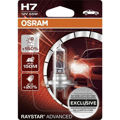 4052899614017 - Gll H7 Raystar Advanced +150% 12V 55W 1 Stück Autoteile - Osram