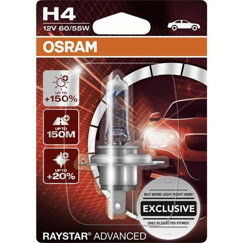 4052899613959 - Gll H4 Raystar Advanced +150% 12V 60 55W Autolampen - Osram