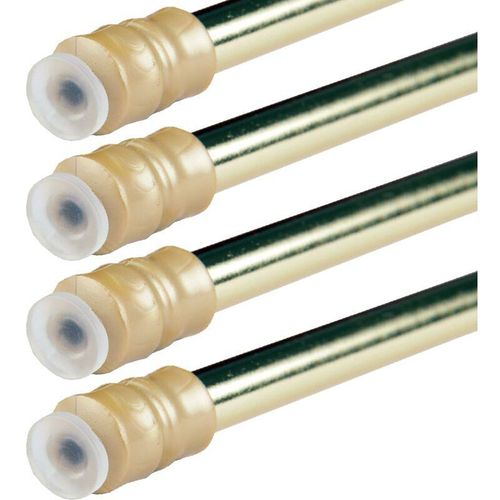 4059222251819 - Bestlivings - Klemmstange mit Schraubtechnik ausziehbar kein Bohren und kein Kleben gold - glanz 60 - 90 cm ( 4er Pack ) - Gold