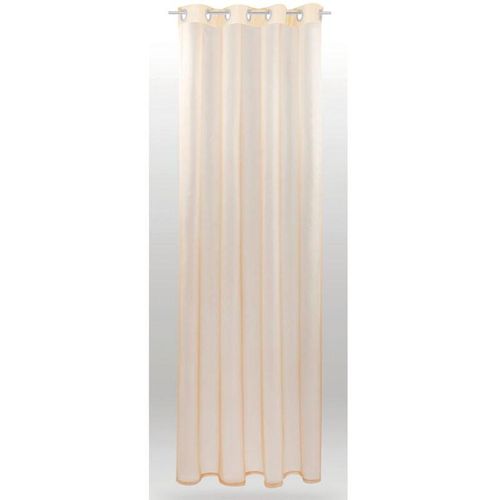 4059222004583 - Bestlivings - Gardine mit Ösen Transparent Voile 140 x 145cm ( Breite x Länge ) in beige - nude Ösenschal in vielen weiteren Farben und Größen