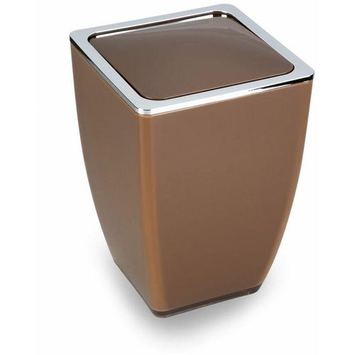 4333692059510 - Trendline - Kosmetikeimer Cube 5l cappuccino Mülleimer Schwingdeckeleimer Badeimer