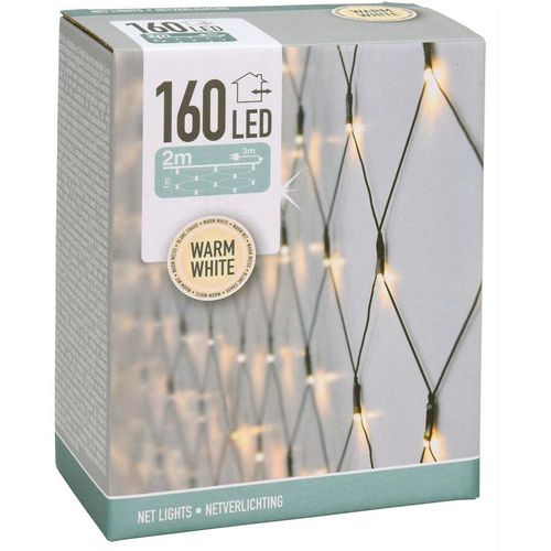 4260461471191 - Spetebo - led Lichternetz mit 160 LEDs - warmweiß - für Innen und Außen - 200 x 100 cm