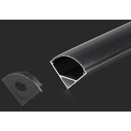 3800157677202 - Vtac - v-tac Aluminium-Winkelprofil schwarz für LED-Streifen 2000x158x158mm