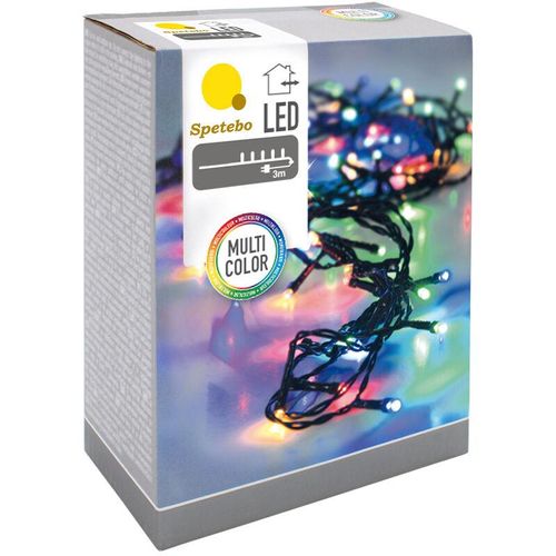 4260273051796 - Spetebo - led Weihnachts Lichterkette bunt - 120 led   12 m - Deko Beleuchtung für Außen