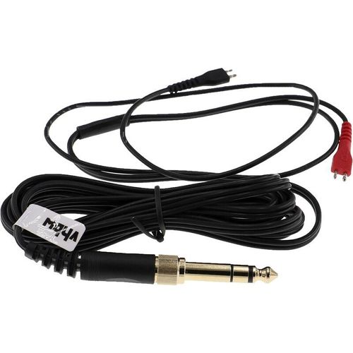 4065705504143 - Vhbw - Audio aux Kabel kompatibel mit Sennheiser hd 414 hd 414 sl hd 420 hd 420 sl Kopfhörer - Audiokabel 35 mm Klinkenstecker auf 63 mm Schwarz