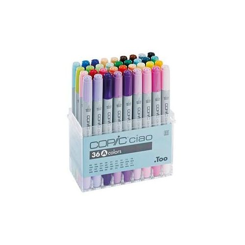 4511338063248 - Layoutmarker Ciao A 22075361 36er Etui farbig sortiert 1mm & 6mm Rundspitze Keilspitze 4511338063248 36 Stück