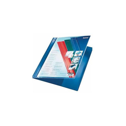 4002432341184 - Schnellhefter Exquisit 4193 A4+ überbreit blau PVC Kunststoff kaufmännische Heftung mit Tasche bis 230 Blatt 4002432341184 Leitz