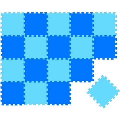 4057216045789 - Littletom - 18 Pieces Baby Play Mat - 30x30 Puzzle Mats Soft Playmat Interlocking Foam Tiles - blau