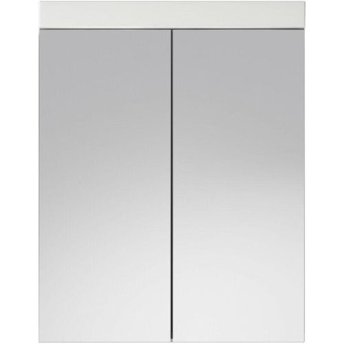 4066075015161 - Spiegelschrank Badezimmer ALTENA-19 in Weiß Hochglanz B H T ca 60 77 17 cm - weiß