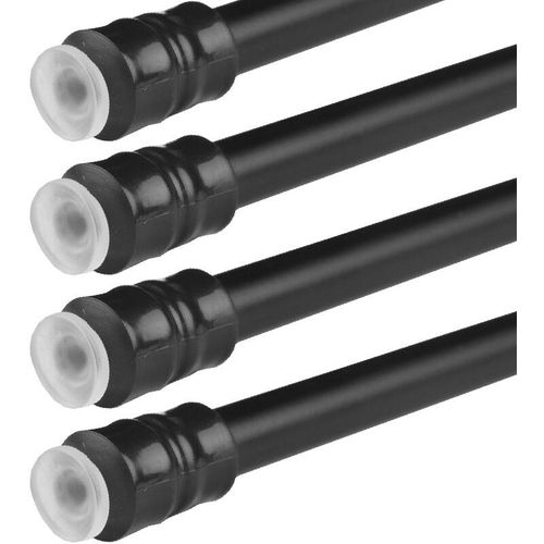 4059222251765 - Bestlivings - Klemmstange mit Schraubtechnik ausziehbar kein Bohren und kein Kleben schwarz 80 - 120 cm ( 4er Pack ) - Schwarz