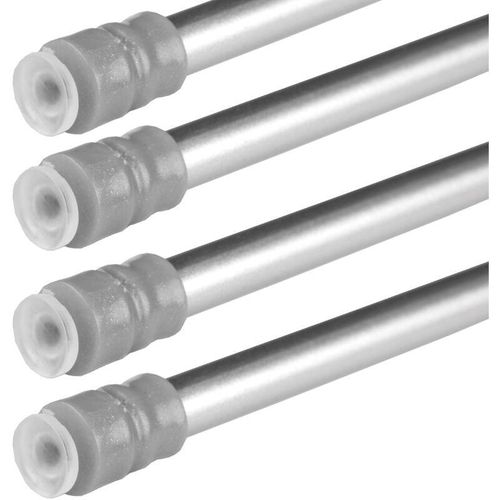 4059222251949 - Bestlivings - Klemmstange mit Schraubtechnik ausziehbar kein Bohren und kein Kleben silber - chrom matt 80 - 120 cm ( 4er Pack ) - Silber