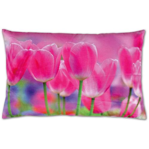 4035179113974 - Bestlivings - Kissenbezug mit Fotodruck ca 40x60cm Flauschig weich in weiteren Motiven verfügbar ( Design tulpen ) - Tulpen