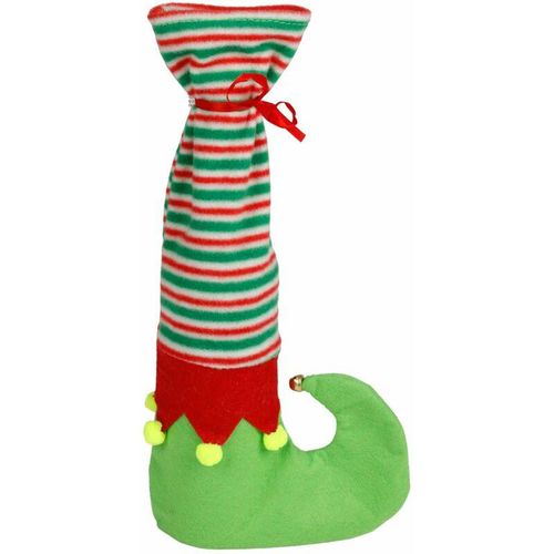 4251699827751 - Buri - Flaschendekoration Socken Motiv Weihnachtsmann Flaschenkostüm Flaschentasche top - 1