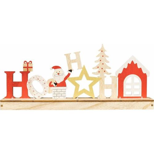 4333692377492 - Trendline - led Holzsilhouette Hohoho 45 x 20 cm warmweiß mit Timer Figuren