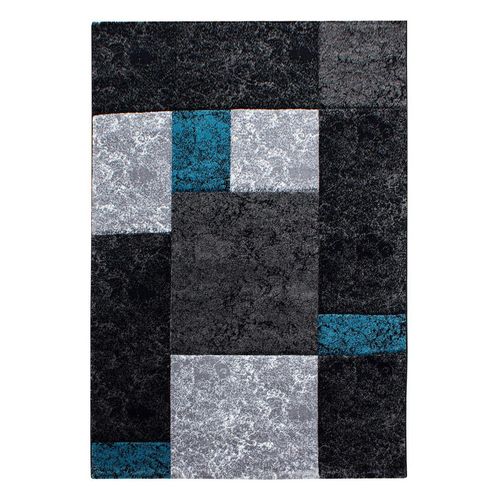 8694257055757 - Teppich AYYILDIZ TEPPICHE Hawaii 1330 Teppiche Gr B L 200 cm x 290 cm 13 mm 1 St blau (türkis) Esszimmerteppiche handgearbeiteter Konturenschnitt Wohnzimmer