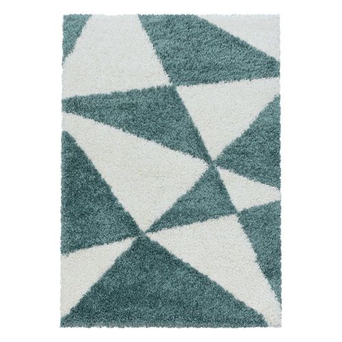 4058819099094 - Hochflor-Teppich AYYILDIZ TEPPICHE TANGO 3101 Teppiche Gr B L 280 cm x 370 cm 50 mm 1 St blau Esszimmerteppiche Wohnzimmer