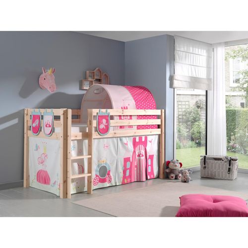 5420070227780 - VIPACK - Spielbett Pino mit Textilset Vorhang Tunnel und 3 Taschen Princes Ausf Kiefer massiv n 5420070227780 - VIPACK - Spielbett Pino mit Textilset Vorhang Tunnel und 3 Taschen Princes Ausf Kiefer massiv n