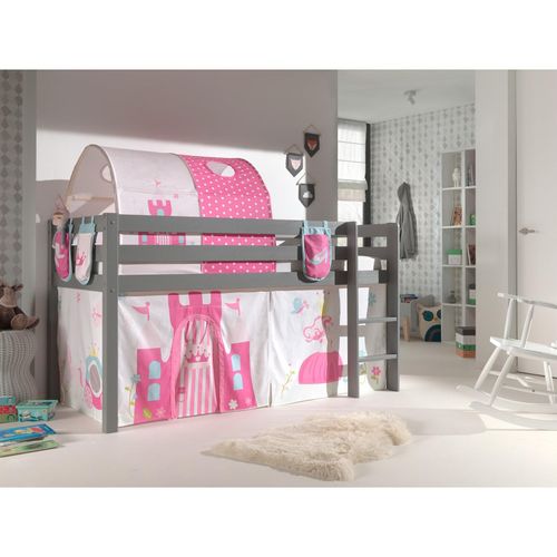 5420070234566 - VIPACK - Spielbett Pino mit Textilset Vorhang Tunnel und 3 Taschen Princes Ausf Kiefer massiv g 5420070234566 - VIPACK - Spielbett Pino mit Textilset Vorhang Tunnel und 3 Taschen Princes Ausf Kiefer massiv g