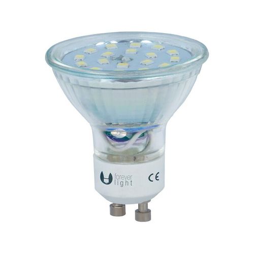 4251424824277 - Forever - 3x GU10 45W led Leuchtmittel Kaltweiß 3er Pack Spot Strahler Ersetzt 37W Glühbirne Energiesparlampe Glühlampe Energieklasse a+