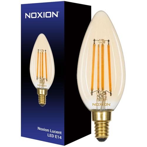 8719157025096 - Noxion Lucent LED E14 Kerze Fadenlampe Messing 41W 350lm - 822 Extra Warmweiß Dimmbar - Ersatz für 40W - 2200K - Extra Warmweiß