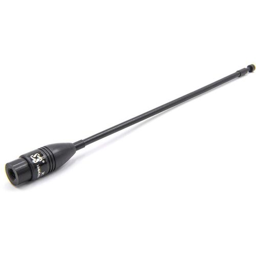 4251123983558 - Antenne kompatibel mit Baofeng GT-3 pmr GT-3 uv 5R uv 5RA GT-3 Mark ii Funkgerät - Ausziehbar 21 cm - 37 cm sma Stecker Schwarz - Vhbw