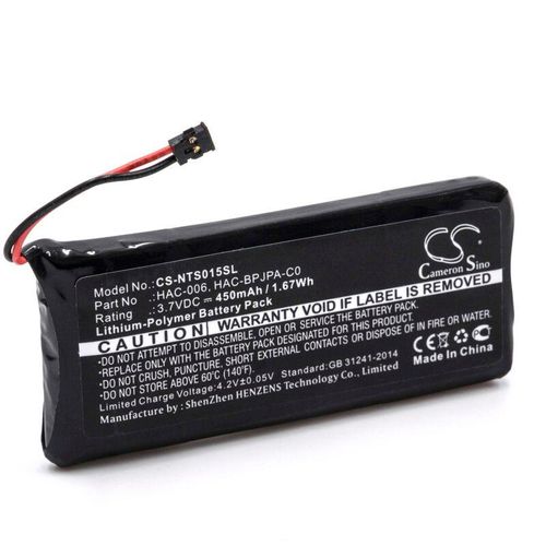 4251574618160 - Akku Ersatz für Nintendo HAC-006 HAC-BPJPA-C0 für Gamepad Controller (450mAh 37V Li-Polymer) - Vhbw