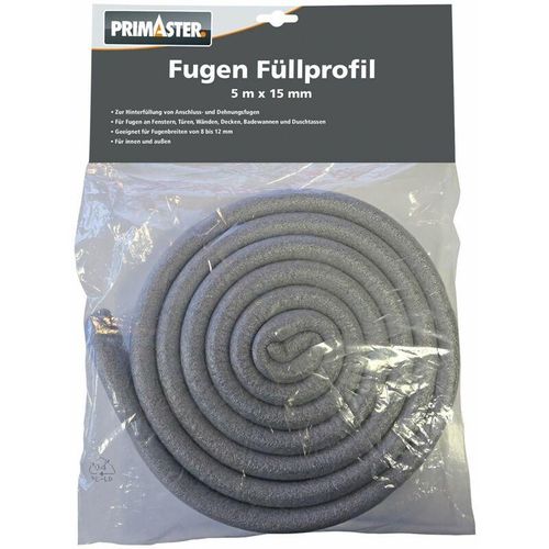 4010327529722 - PE-Fugenfüllprofil Grau 5m x 15mm Fugenprofil Rundschnur Fugenschnur - Primaster