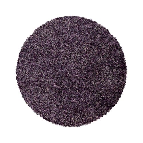 4058819135761 - Hochflor-Teppich AYYILDIZ TEPPICHE Enjoy Shaggy Teppiche Gr Ø 200 cm 50 mm 1 St lila Shaggy-Teppiche Wohnzimmer