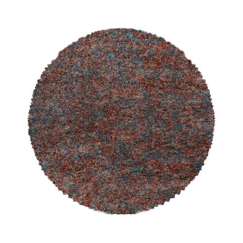 4058819136065 - Hochflor-Teppich AYYILDIZ TEPPICHE Enjoy Shaggy Teppiche Gr Ø 200 cm 50 mm 1 St orange (terra) Shaggy-Teppiche Wohnzimmer